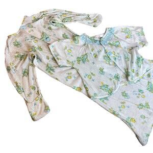 Vintage Carters Nightgown Nightdress Short Sleeve Top Layette Set Baby Newborn